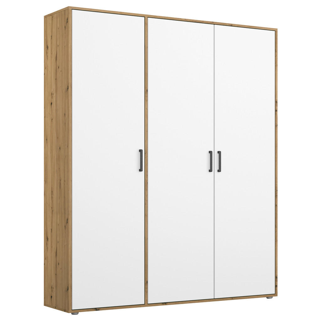 Rauch Möbel SKRIŇA S OTOČNÝMI DVERAMI, biela, dub artisan, 140/194/53 cm