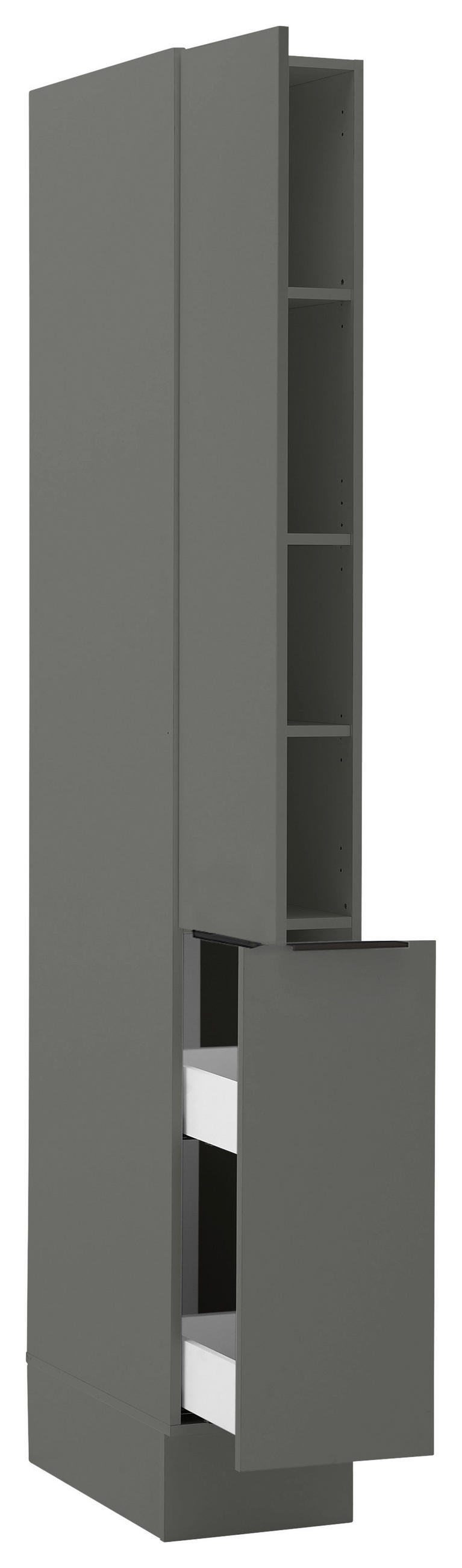DULAP DE VASE 30/211/57 cm   - grafit/negru, Basics, metal/material pe bază de lemn (30/211/57cm) - Xora