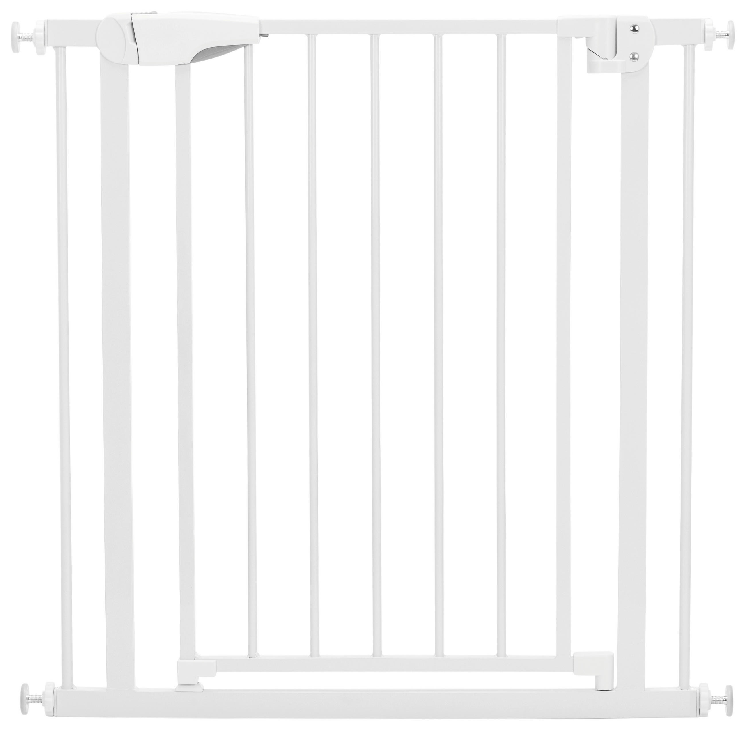 TÜRSCHUTZGITTER zum Klemmen 75-89/76 cm  - Weiß, Trend, Kunststoff/Metall (75-89/76cm) - My Baby Lou