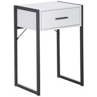 NACHTSCHRANK 41/60/30 cm  - Schwarz/Weiß, MODERN, Holzwerkstoff/Metall (41/60/30cm) - Livetastic