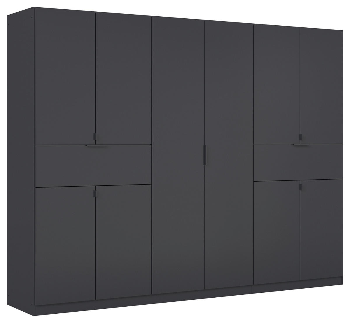DREHTÜRENSCHRANK in Grau  - Grau, Modern, Holzwerkstoff/Metall (271/210/54cm) - Rauch Möbel