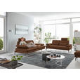 3-SITZER-SOFA in Leder Hellbraun  - Hellbraun/Schwarz, Design, Leder/Metall (222/86/104cm) - Dieter Knoll