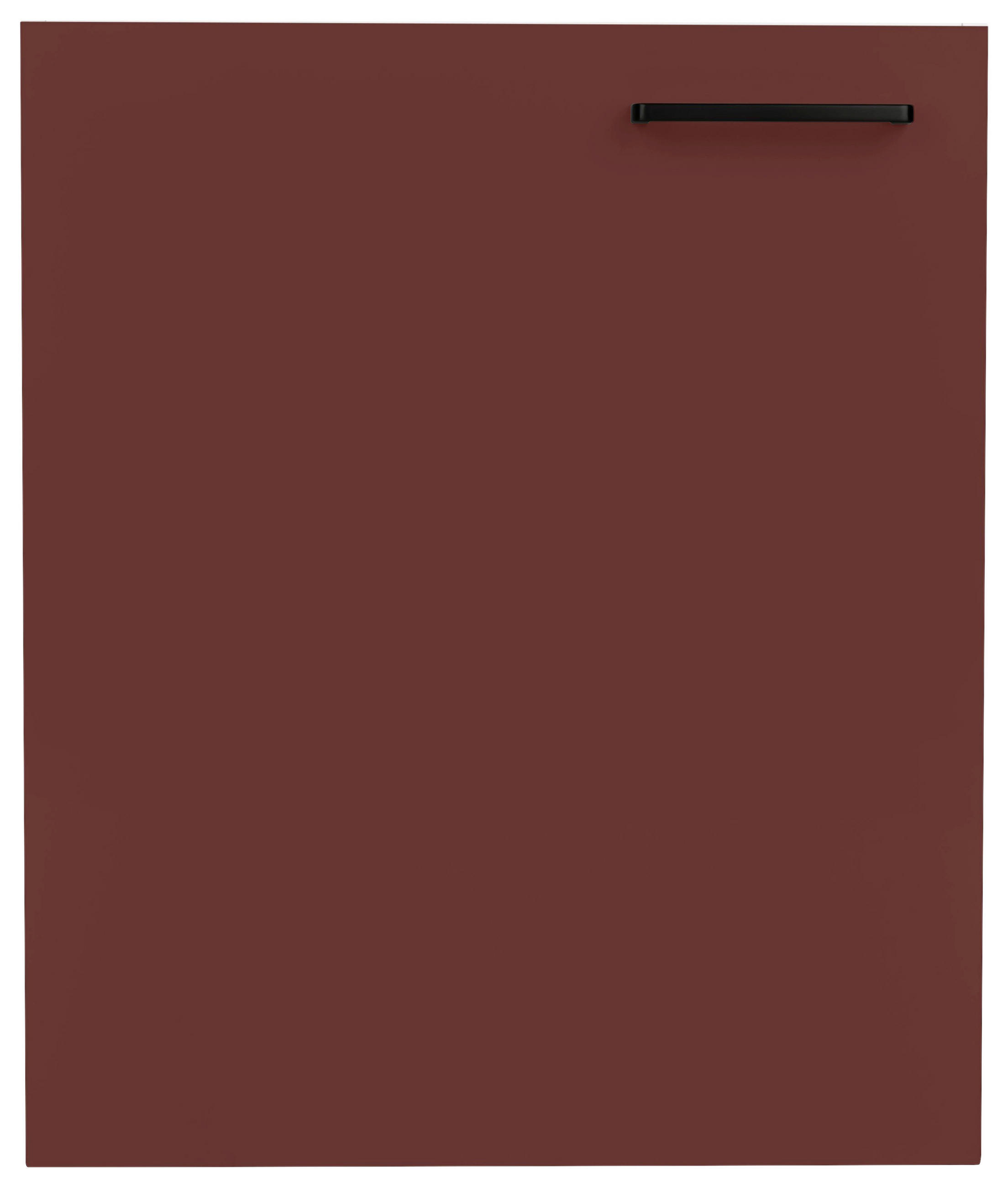 KÜCHENSCHRANKFRONT 60/72/1,9 cm in Rot - Rot/Schwarz, MODERN, Holzwerkstoff/Metall (60/72/1,9cm) - Nobilia