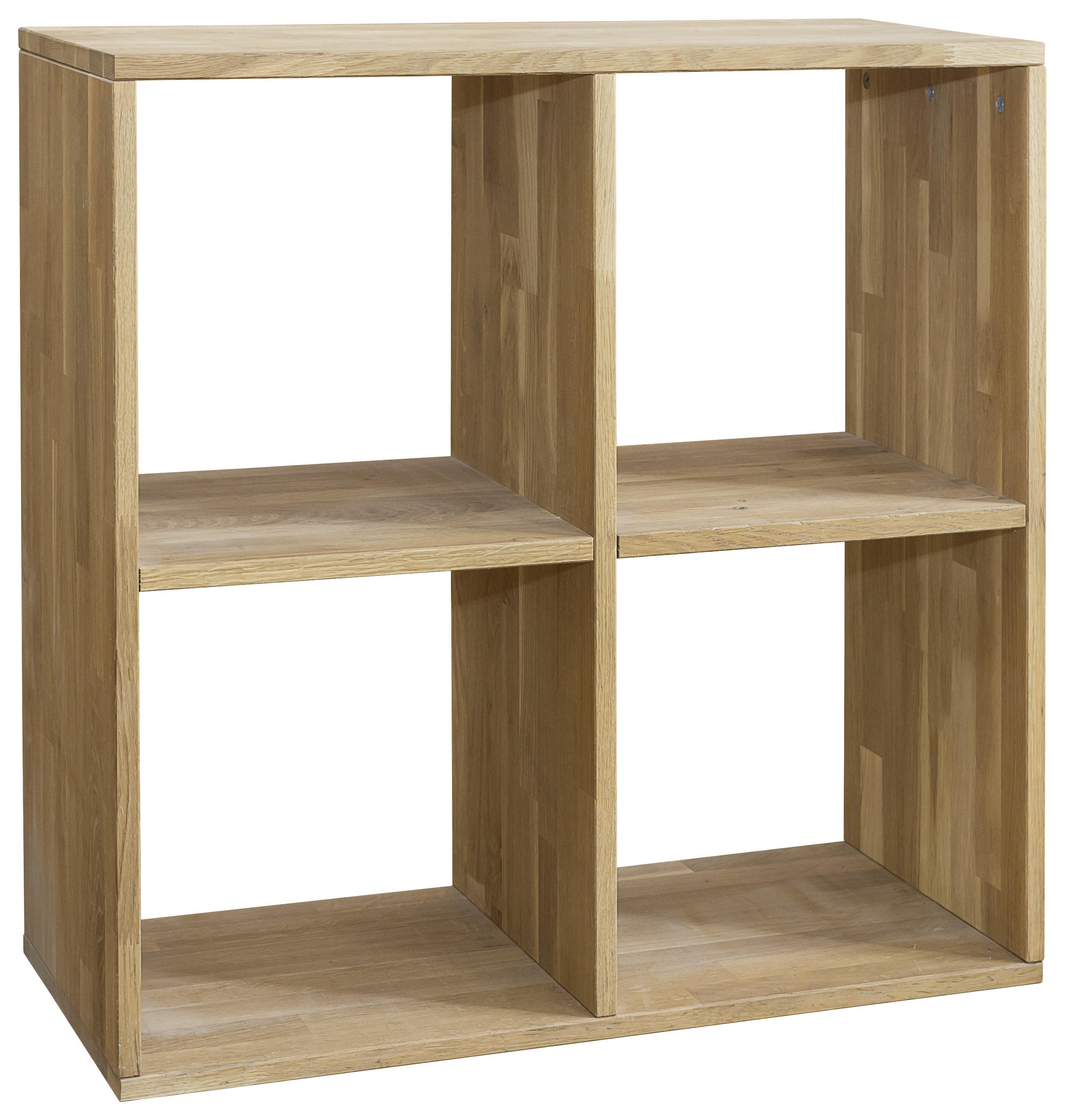 REGAL 75,4/75,4/35 cm Eichefarben - Eichefarben, Natur, Holz (75,4/75,4/35cm) - Livetastic