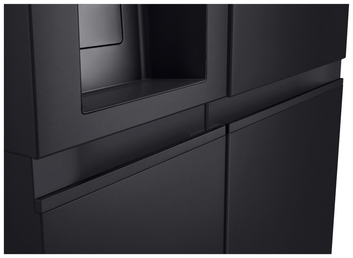 SIDE-BY-SIDE 91,3/179/73,5 cm GSLE91EVAB  - Schwarz, Trend, Glas/Kunststoff (91,3/179/73,5cm) - LG