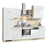 KUCHYNSKÁ LINKA STAR 280 - biela/farba duba, Design, kompozitné drevo (280cm) - Welnova