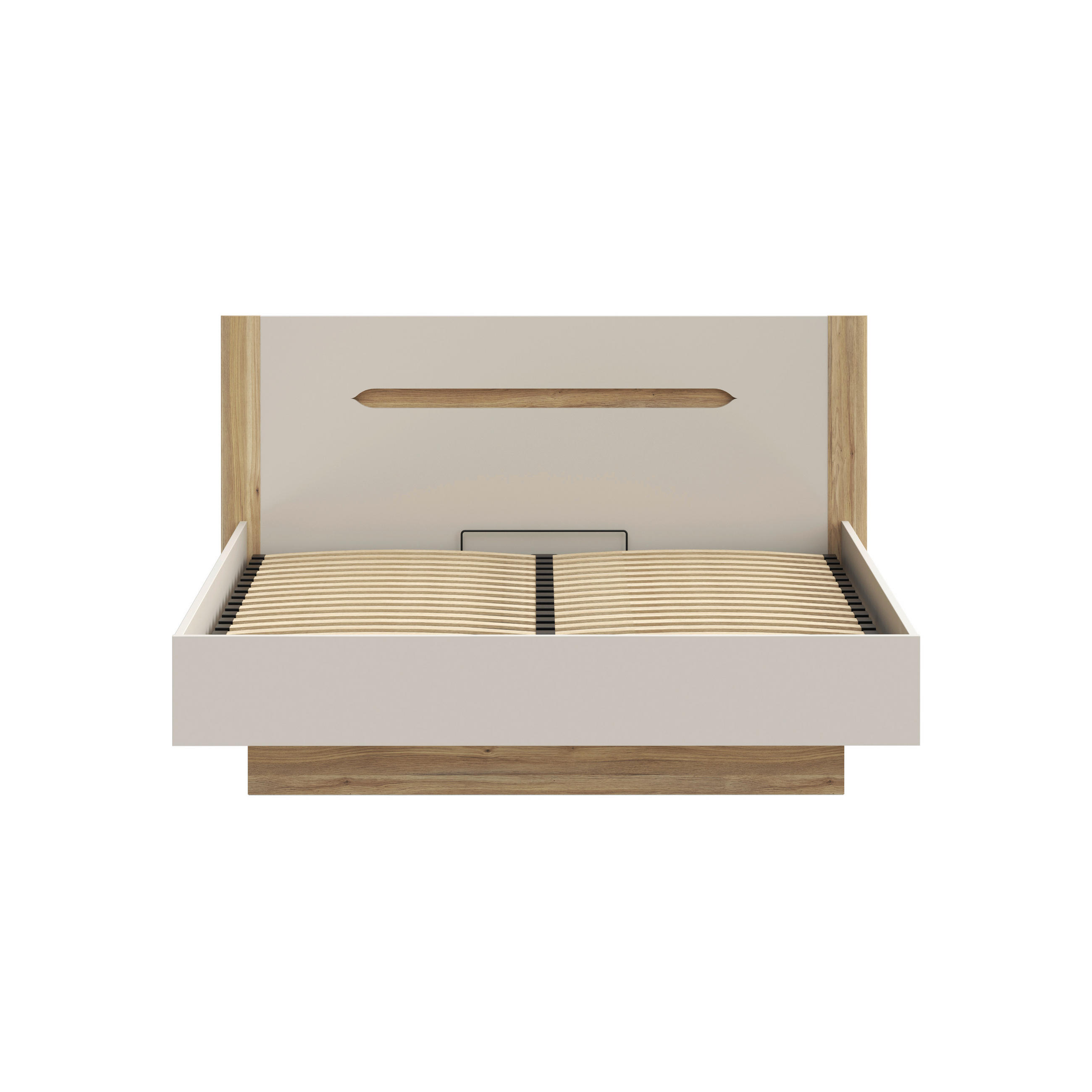 POSTELJA   x  , leseni material peščene barve  - barve hrasta/peščene barve, Moderno, leseni material (180/200cm) - Hom`in