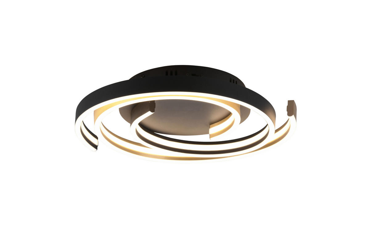 STROPNA LED-SVETILKA  Caya max 58 W/6800 lm/2300 + 3000 +4000 K/230 V/ - črna/barve medenine, Trend, kovina (50/9cm)