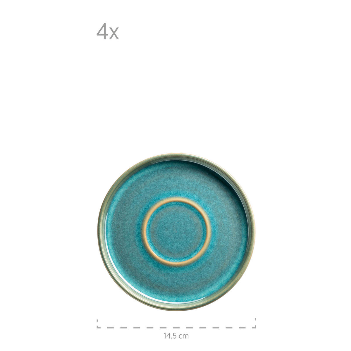 KAFFEESERVICE Grün 12-teilig  - Grün, Basics, Keramik - Mäser