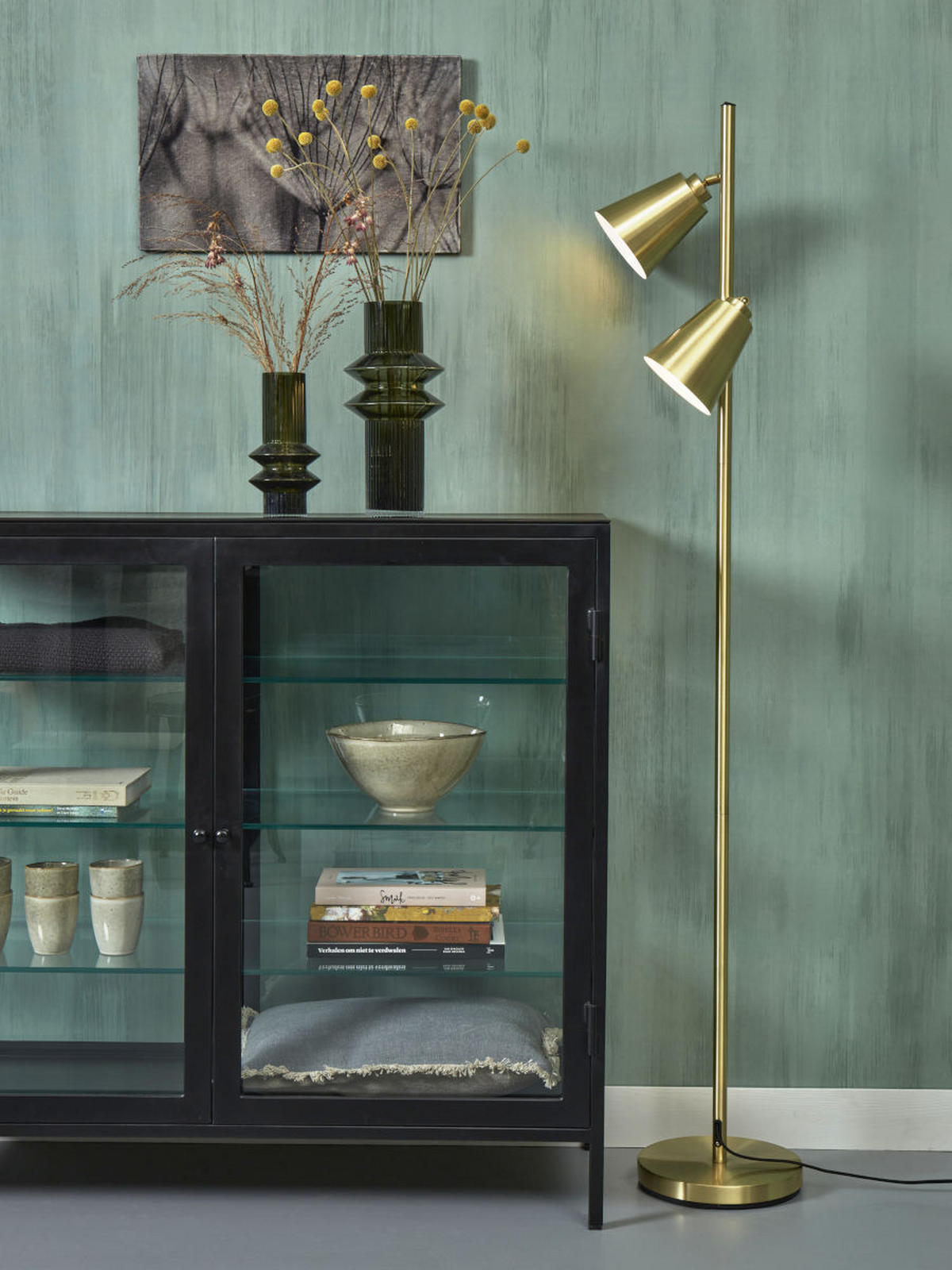 STEHLEUCHTE Bremen 25/162 cm   - Goldfarben, Basics, Metall (25/162cm) - It's about Romi