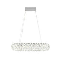 LED-HÄNGELEUCHTE 85/30/150 cm  - Klar, Design, Glas/Metall (85/30/150cm) - Glandor