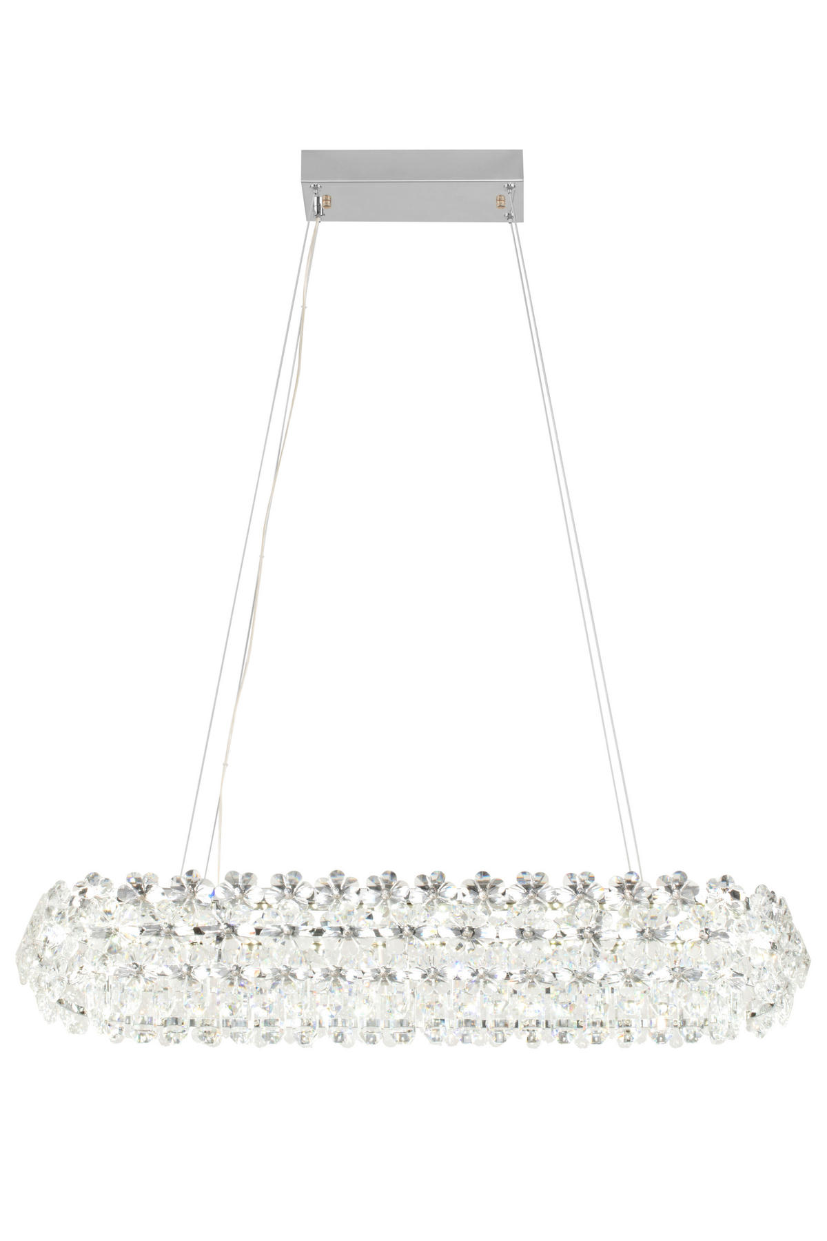 LED-HÄNGELEUCHTE 85/30/150 cm  - Klar, Design, Glas/Metall (85/30/150cm) - Glandor