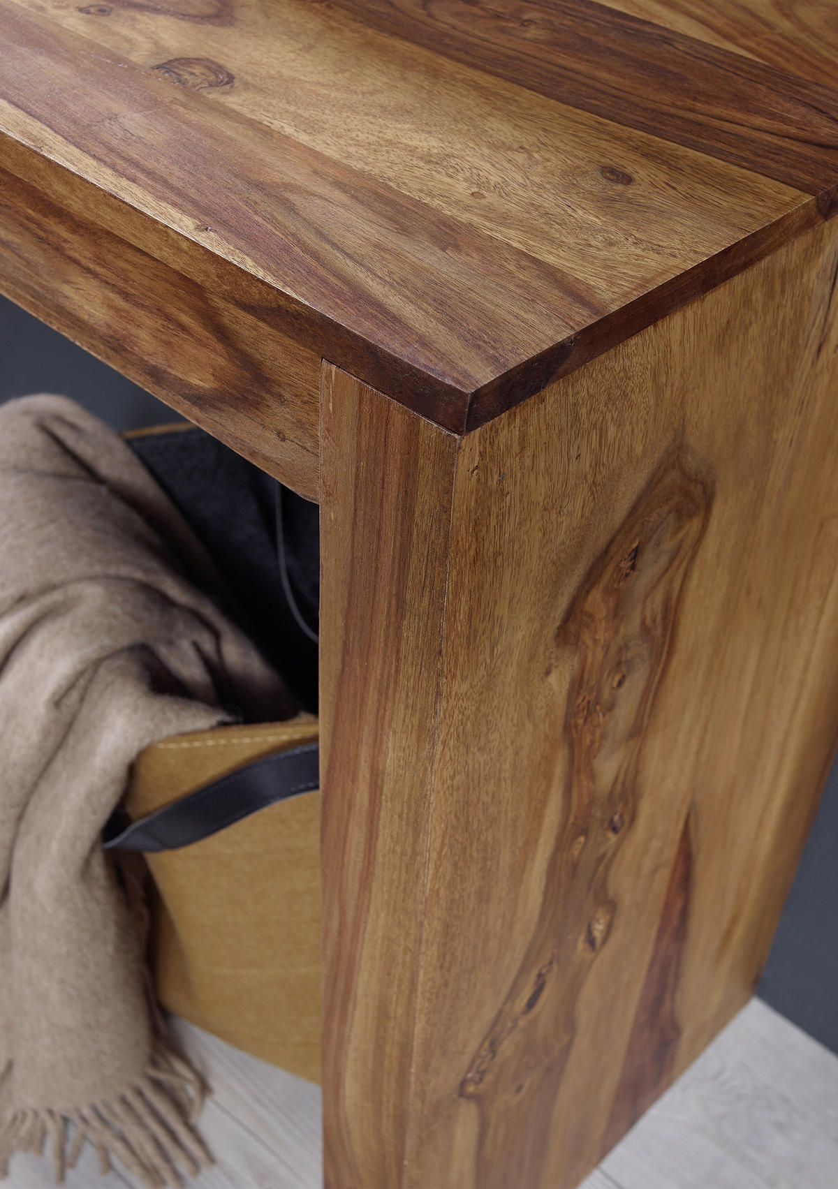 KONSOLENTISCH Sheesham massiv Sheeshamfarben  - Sheeshamfarben, LIFESTYLE, Holz (115/40/75cm) - MID.YOU