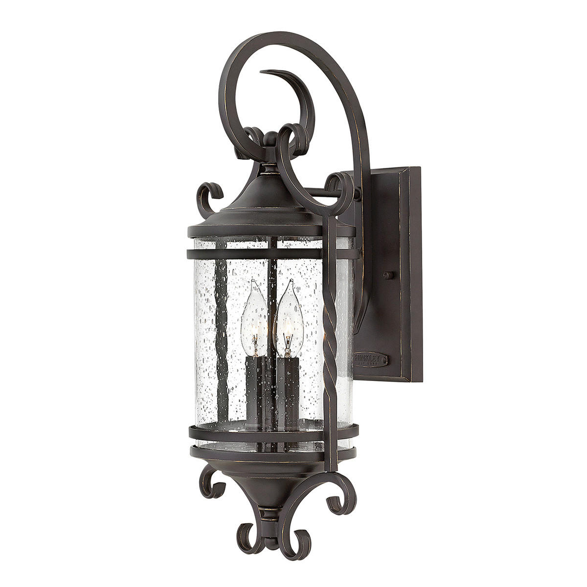 VÄGGLAMPA FÖR UTOMHUS - svart, Basics, metall/glas (24,8/23,6/54,1cm) - Elstead Lighting