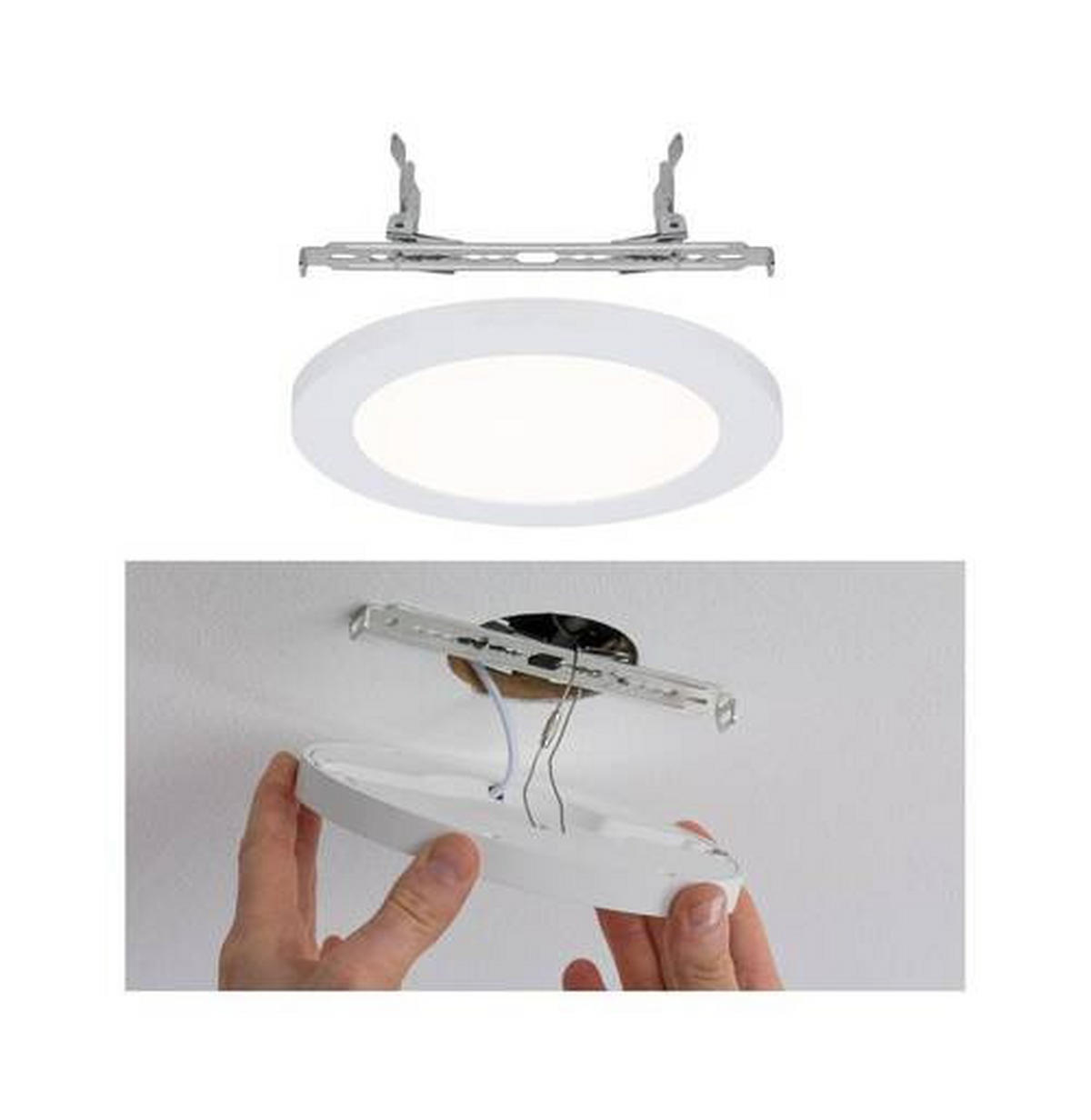 LED-PANEEL 16,5 cm  - Weiß, Basics, Kunststoff (16,5cm) - Paulmann