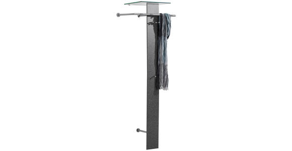 GARDEROBE  in 70/190/38 cm  - Klar/Grau, Design, Glas/Metall (70/190/38cm) - Xora