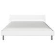 BETT 200/200 cm  in Weiß  - Alufarben/Weiß, Design, Metall (200/200cm) - Carryhome