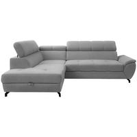 SEDEŽNA GARNITURA, tkanina siva  - siva/črna, Moderno, kovina/tekstil (210/77-93/263cm) - Stylife