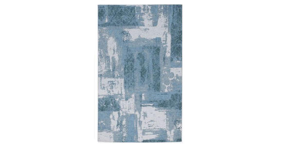 FLACHWEBETEPPICH 90/160 cm Diana Nora Türkis  - Türkis, Basics, Textil (90/160cm) - Novel