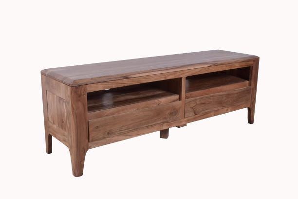 KOMODA POD TELEVIZI, akácie, přírodní barvy, 145/50/40 cm - přírodní barvy, Konvenční, dřevo (145/50/40cm) - Landscape