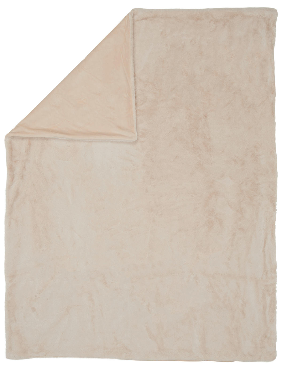 MĚKKÁ PŘIKRÝVKA A POLŠTÁŘ, polyester, 130/160 cm - krémová, Konvenční, textil (130/160cm) - Esposa