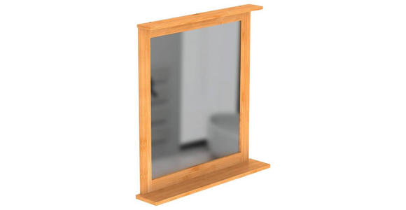 BADEZIMMERSPIEGEL 67,0/70,0/11,0 cm - Natur, Holz (67,0/70,0/11,0cm) - Carryhome