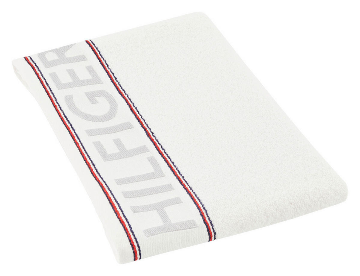 RUČNÍK, 50/100 cm, bílá - bílá, Basics, textil (50/100cm) - Tommy Hilfiger