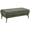 HOCKER Chenille Olivgrün  - Schwarz/Olivgrün, KONVENTIONELL, Textil/Metall (130/44/68cm) - SetOne by Musterring