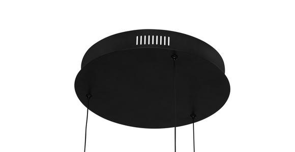 LED-HÄNGELEUCHTE 49/23/150 cm  - Goldfarben/Schwarz, Design, Kunststoff/Metall (49/23/150cm) - Novel