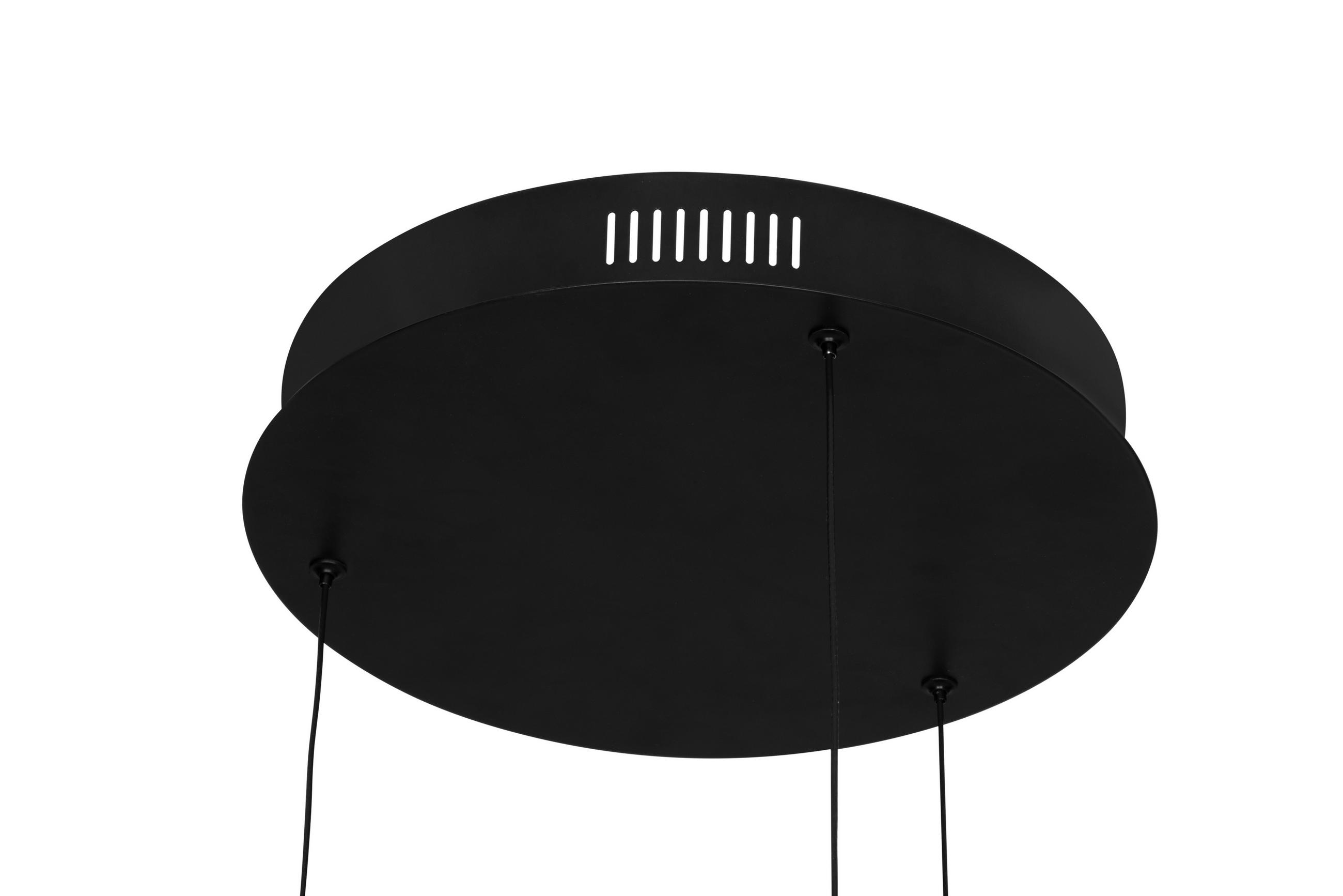 LED-HÄNGELEUCHTE 49/23/150 cm    - Goldfarben/Schwarz, Design, Kunststoff/Metall (49/23/150cm) - Novel