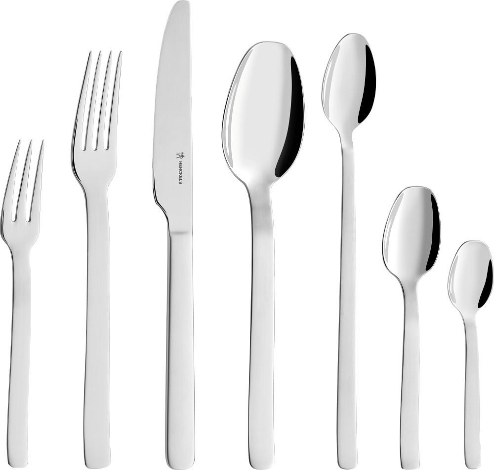 BESTECKSET Clouds 42-teilig Edelstahl  für 6 Personen  - Edelstahlfarben, Basics, Metall - Henckels by ZWILLING