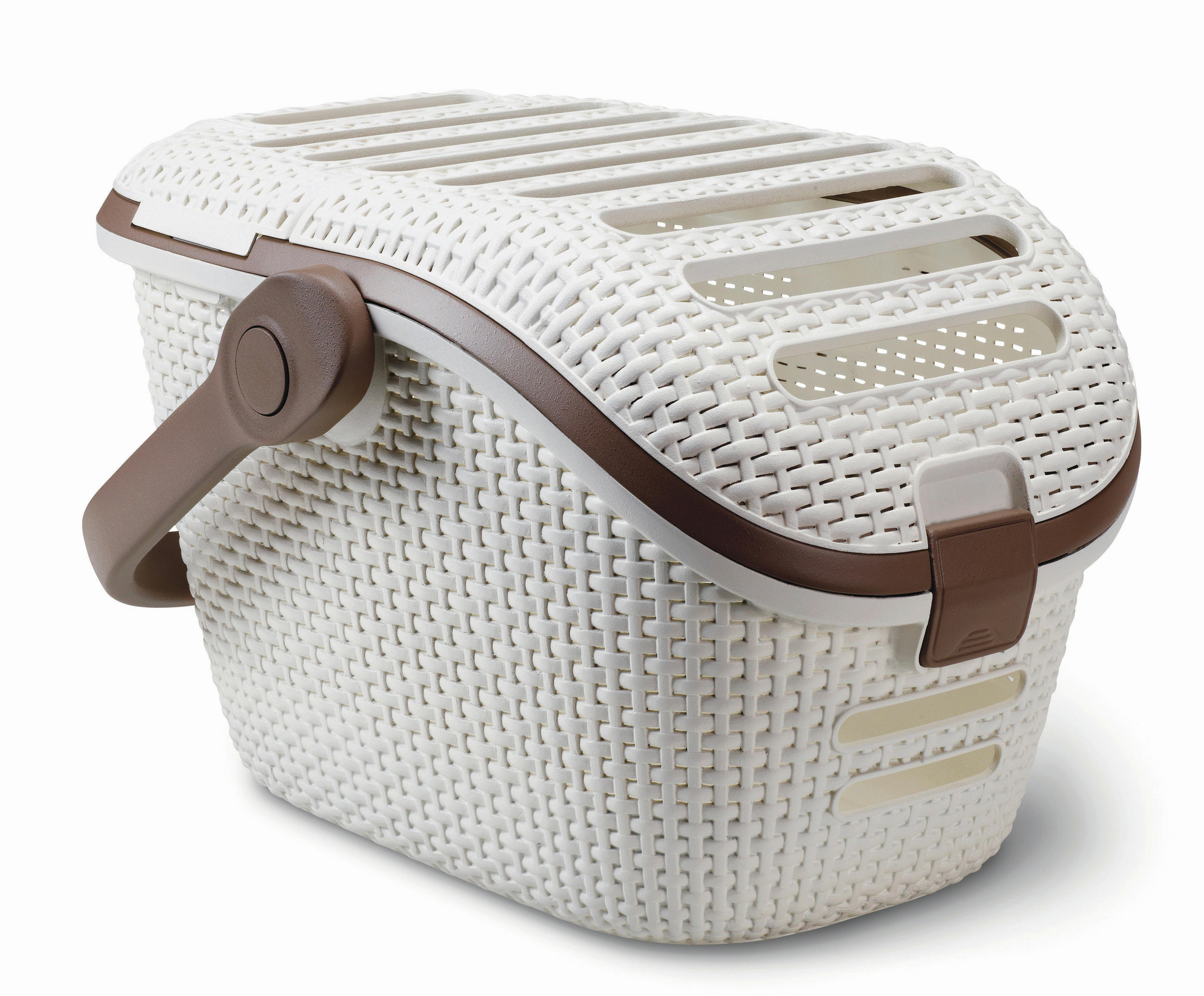 KOŠ PRO DOMÁCÍ MAZLÍČKY  - mokka, Basics, plast (39/33/53cm) - Ambia Garden