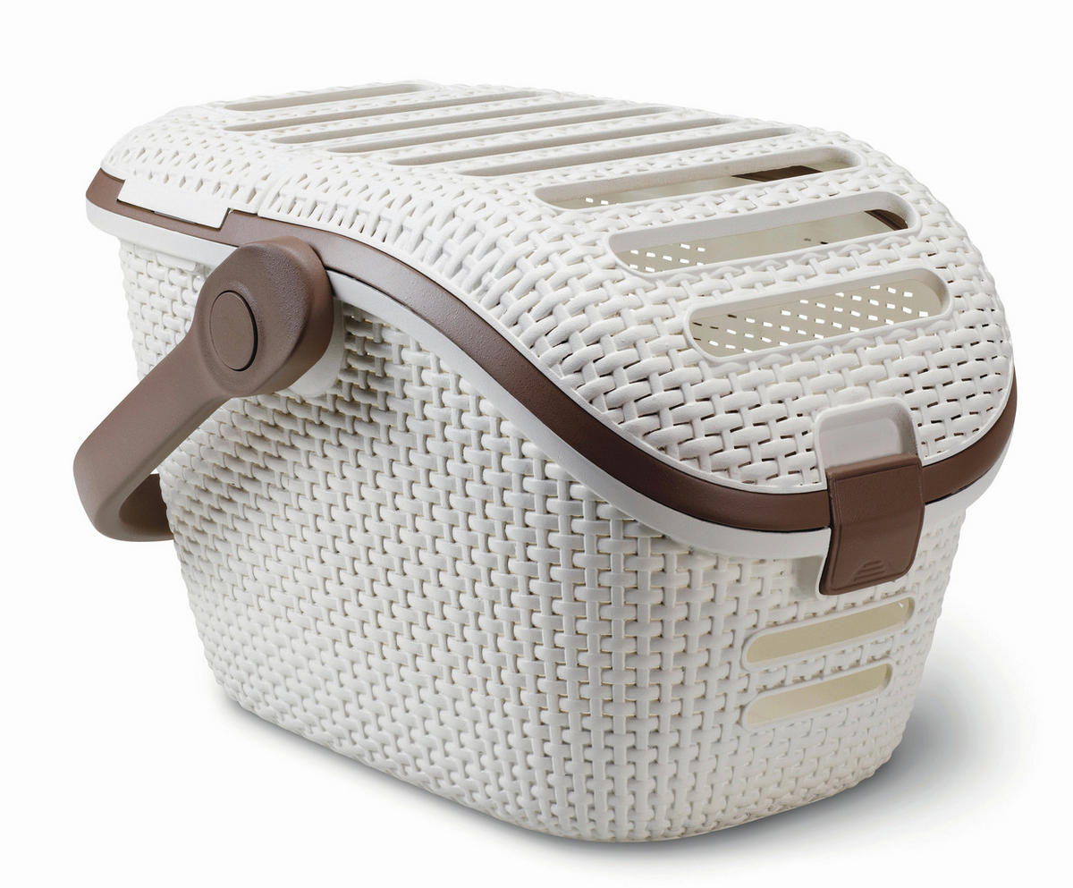 KOŠ PRO DOMÁCÍ MAZLÍČKY  - mokka, Basics, plast (39/33/53cm) - Ambia Garden