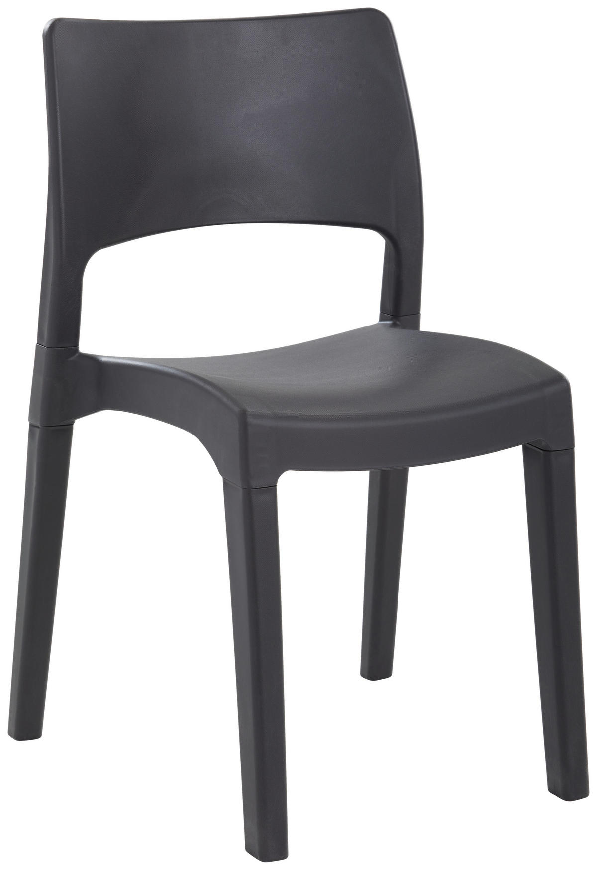 ZAHRADNÍ ŽIDLE, plast - antracitová, Basics, plast (50/84/45cm) - Ambia Garden
