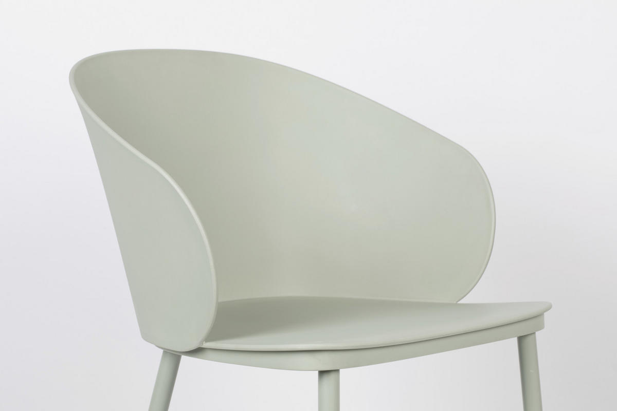 STUHL  in Kunststoff matt  - Mintgrün, KONVENTIONELL, Kunststoff/Metall (57/81/53,5cm) - Livetastic