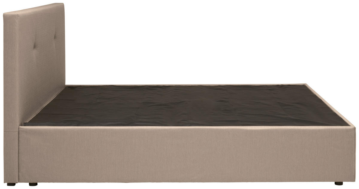 BOXBETT 120/200 cm  in Sandfarben  - Sandfarben/Schwarz, KONVENTIONELL, Holz/Kunststoff (120/200cm) - P & B
