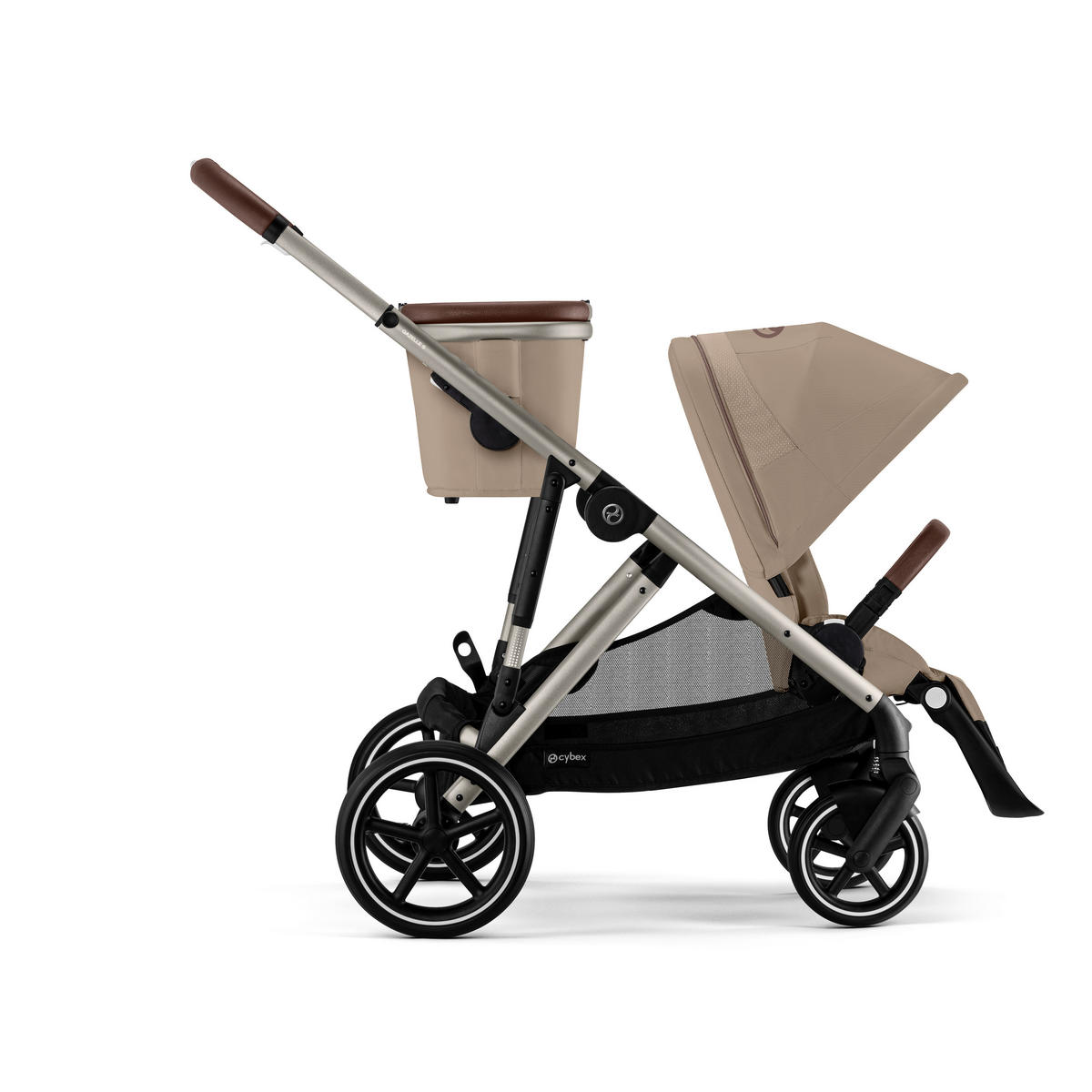 KINDERWAGEN  Gazelle S  Almond Beige  - Taupe/Beige, Basics, Kunststoff/Textil (93-106/65/100-110cm) - cybex GOLD