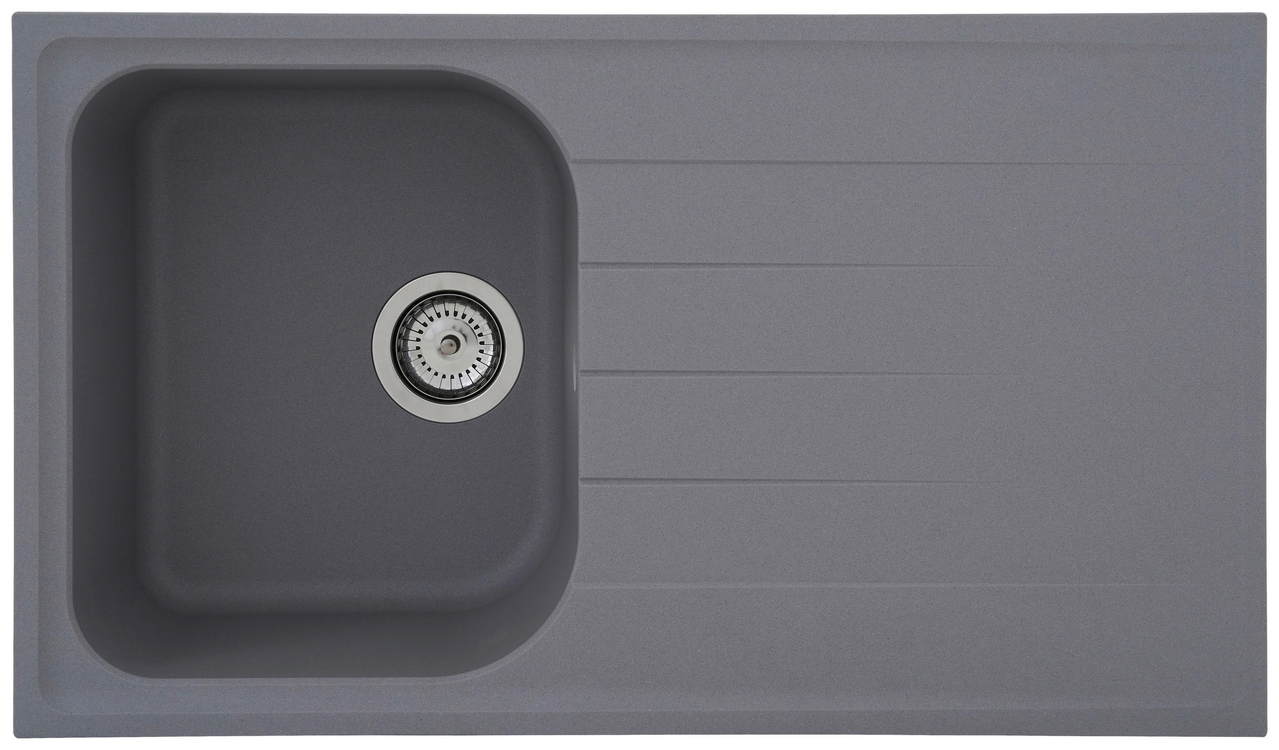 SPÜLE 1725ORLANDO86X50G  - Grau, Trend, Stein (86/20,9/50cm) - Respekta