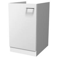 SPÜLENUNTERSCHRANK 50/82/57 cm  in Weiß  - Alufarben/Weiß, KONVENTIONELL, Holzwerkstoff/Kunststoff (50/82/57cm) - FlexWell