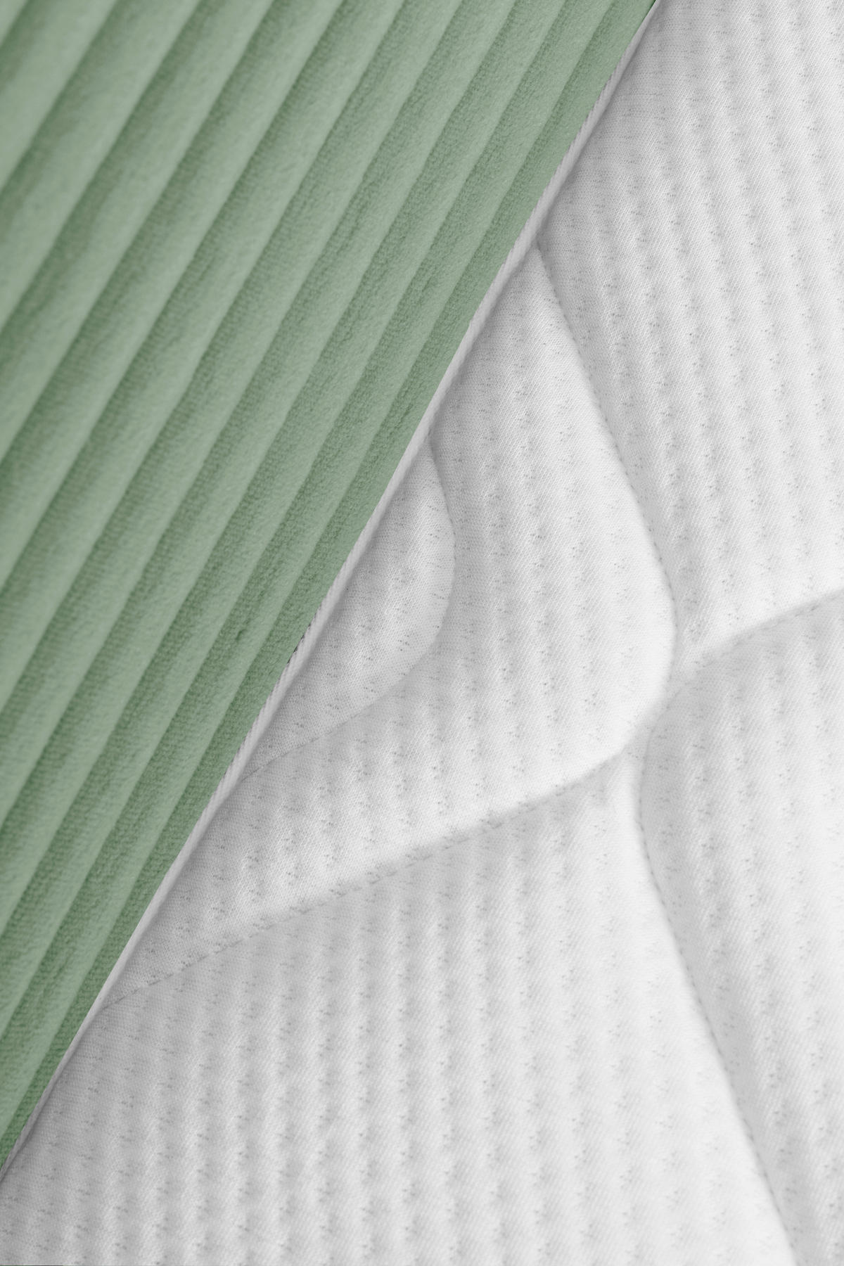 BOXBETT 120/200 cm,  in Olivgrün, Matratze, Bettkasten, Topper, H3 = fest  - Schwarz/Olivgrün, Trend, Kunststoff/Textil (120/200cm) - Boxxx