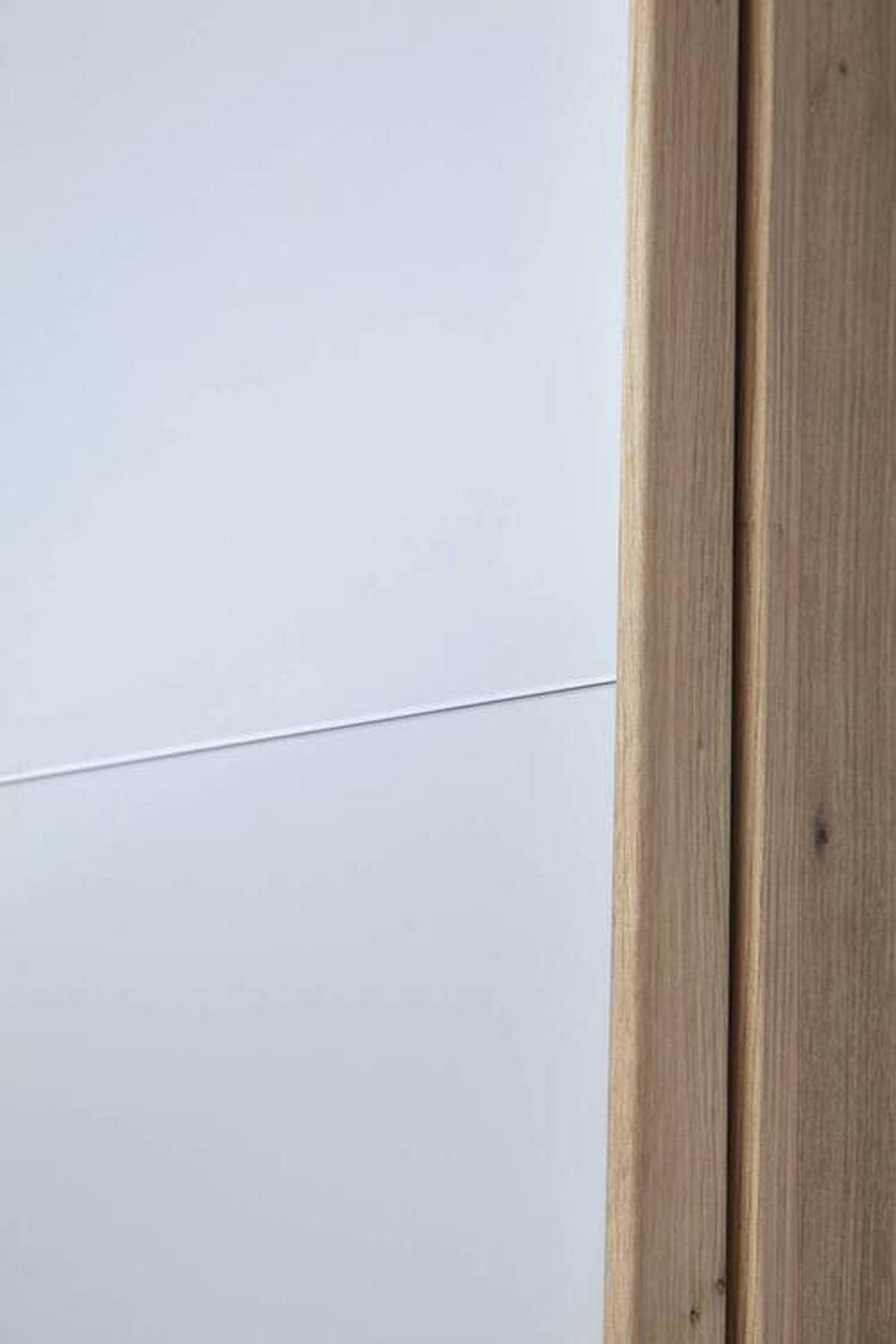 SCHWEBETÜRENSCHRANK in Grau, Eichefarben  - Eichefarben/Grau, Trend, Holzwerkstoff (201/223/68cm) - Stylife