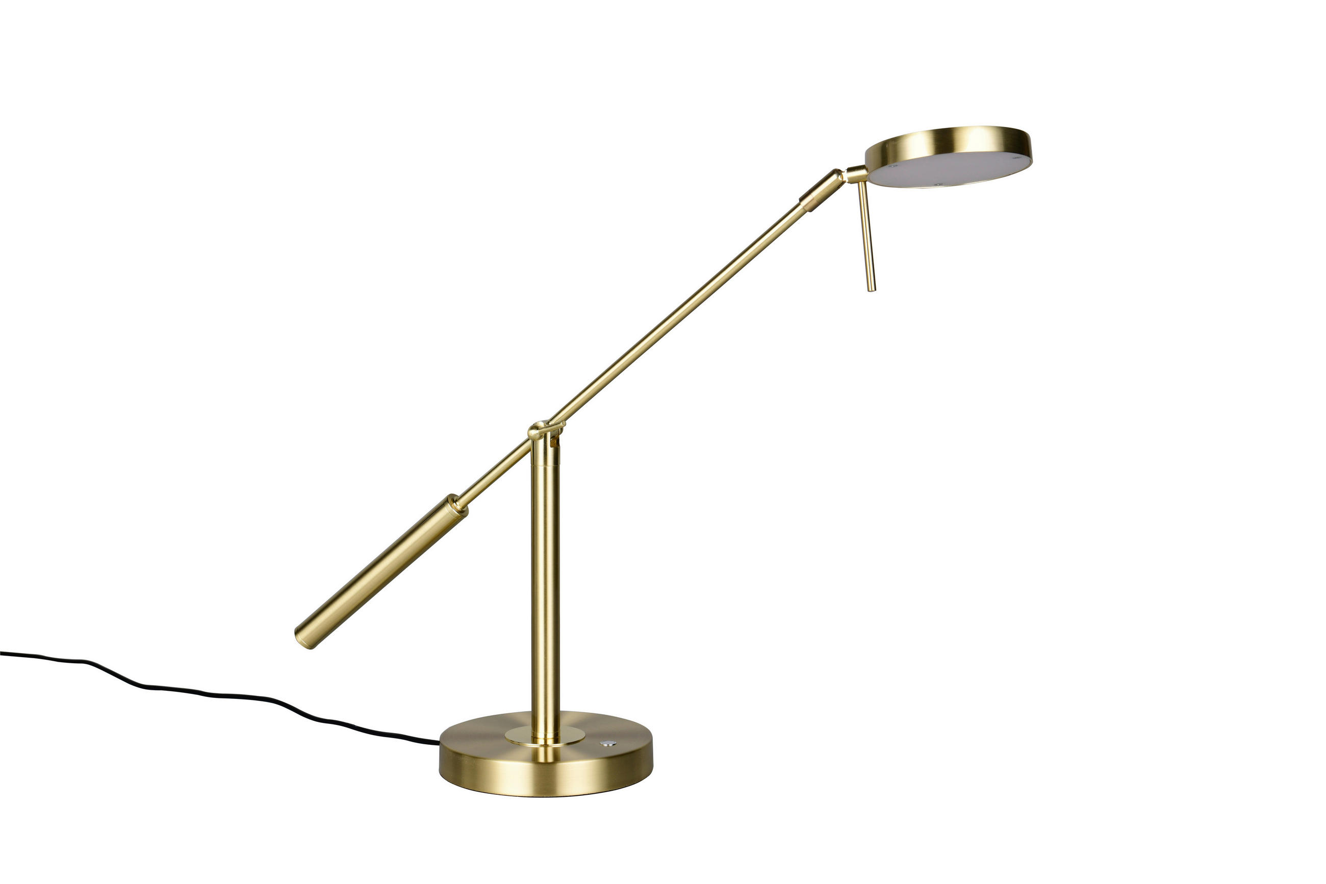 LED-TISCHLEUCHTE Monza 16/52 cm  - Messingfarben/Weiß, MODERN, Kunststoff/Metall (16/52cm) - Trio Leuchten