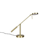 LED-TISCHLEUCHTE Monza 16/52 cm  - Messingfarben/Weiß, MODERN, Kunststoff/Metall (16/52cm) - Trio Leuchten