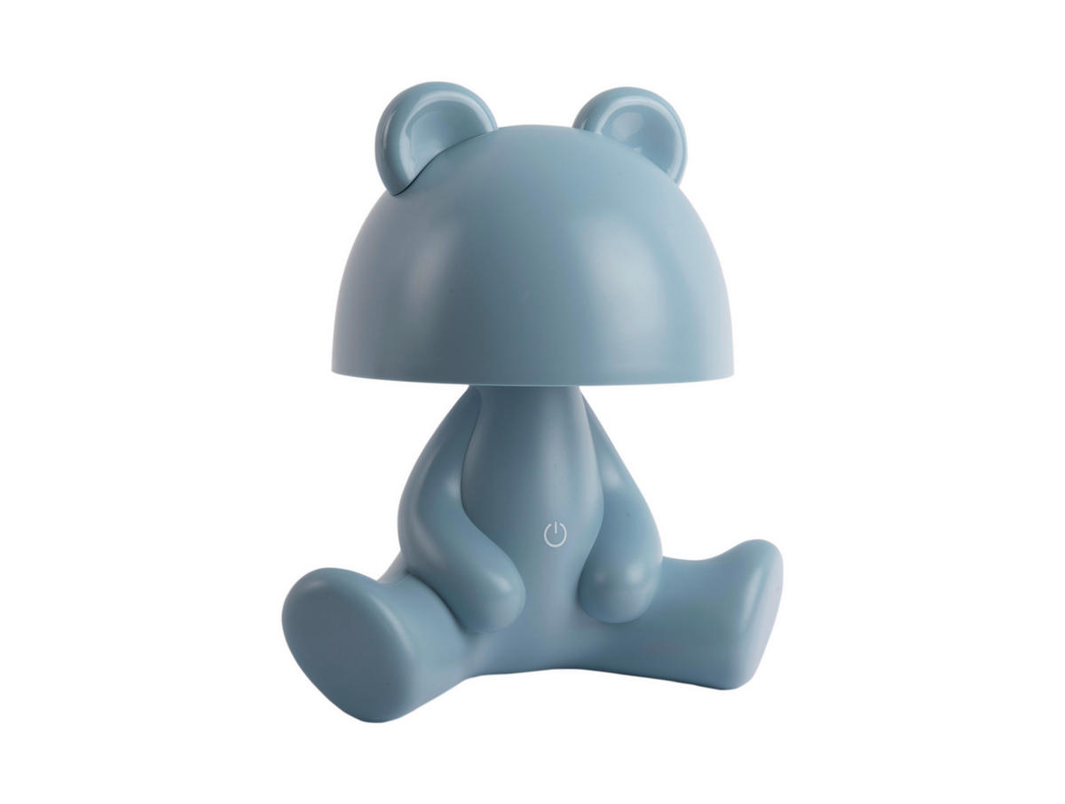 TISCHLEUCHTE Bear 22/27/17 cm   - Blau, KONVENTIONELL, Kunststoff (22/27/17cm) - Leitmotiv