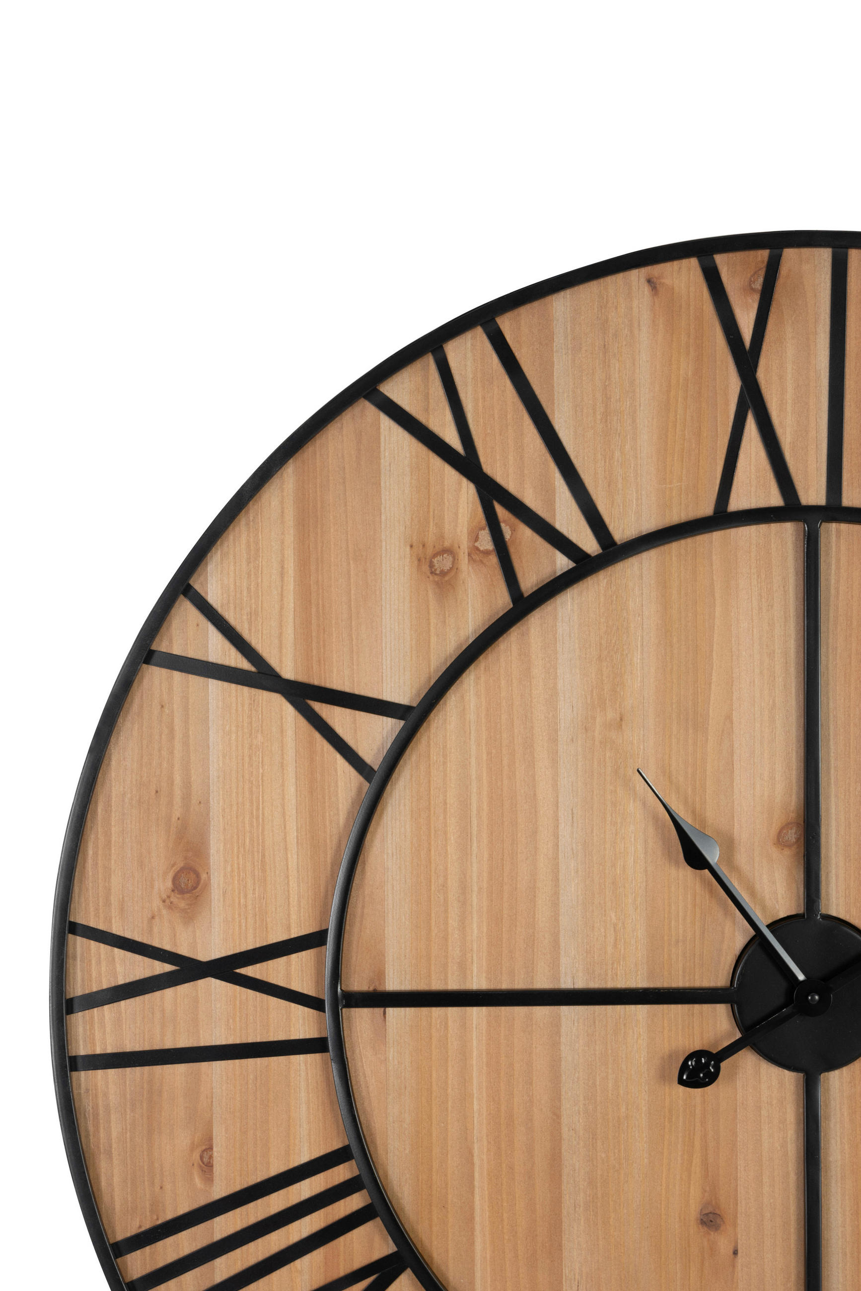 WANDSPIEGEL Schwarz  - Schwarz/Naturfarben, Design, Holzwerkstoff/Metall (96/96/3cm) - MID.YOU
