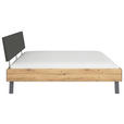 BETT 180/200 cm  in Eiche Artisan  - Eiche Artisan/Grau, Design, Holzwerkstoff/Textil (180/200cm) - Carryhome