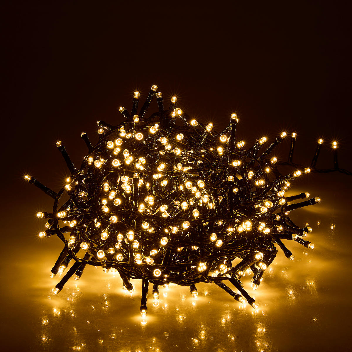 Lichterkette mit 500 LED´s 1200 cm  - Schwarz, Basics, Kunststoff (1200cm) - X-Mas