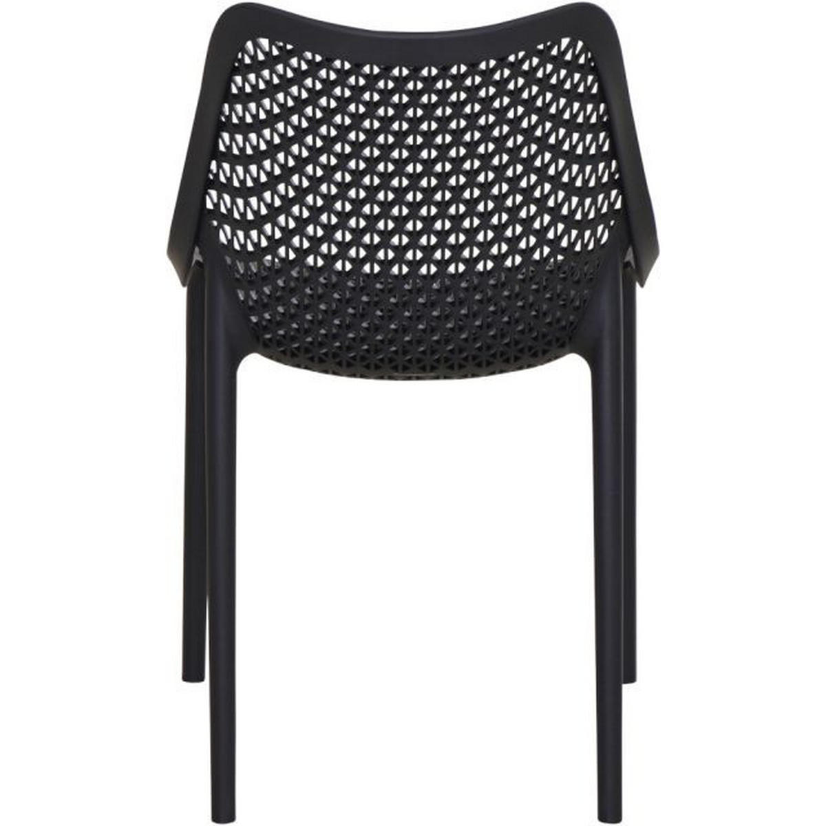 GARTENSTUHL-SET Kunststoff Anthrazit  - Anthrazit, Basics, Kunststoff (60/81/50cm) - Siena Garden