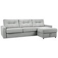 ECKSOFA Grau Webstoff  - Schwarz/Grau, KONVENTIONELL, Kunststoff/Textil (270/160cm) - Carryhome