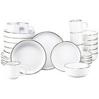 KOMBINIRANI SERVIS  Nordic Festive Weiss  - zlate barve/bela, Basics, keramika - Creatable